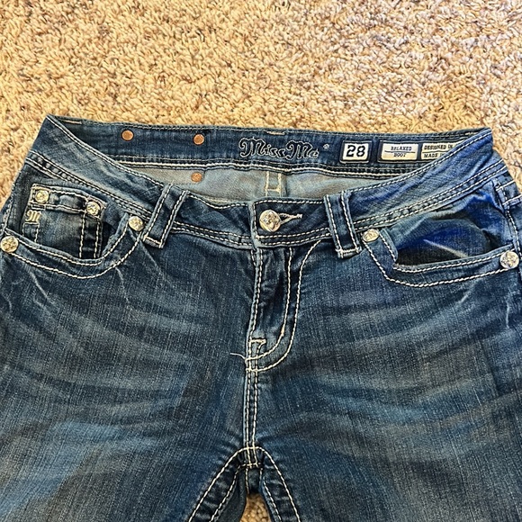 Miss Me Relaxed Bootcut Jeans, Women’s Size 28 - Picture 4 of 4